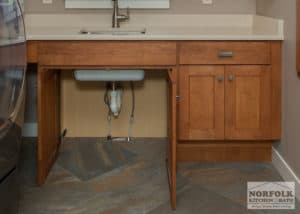 ADA compliant open sink base