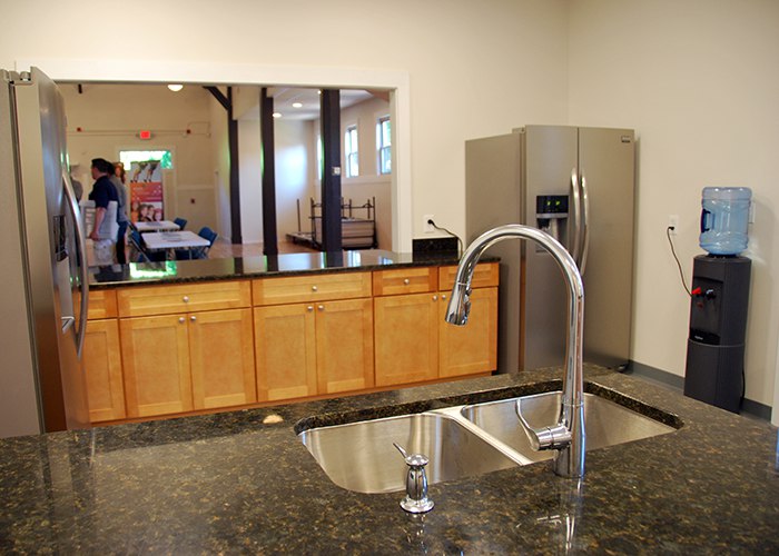 pass through area in new kitchen