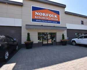 exterior of the Norfolk Kitchen & Bath Boston, MA showroom